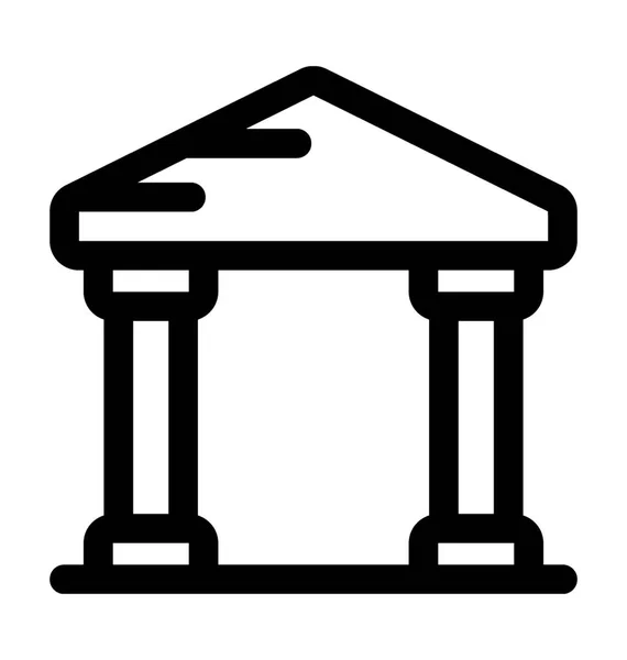 Sąd linii wektor ikona — Wektor stockowy