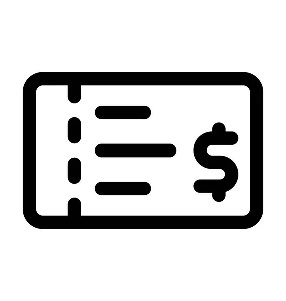 Měna řádku vektorové ikony — Stockový vektor