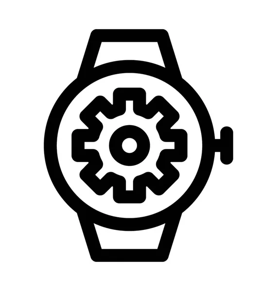 Smartwatch satırı vektör simgesi — Stok Vektör