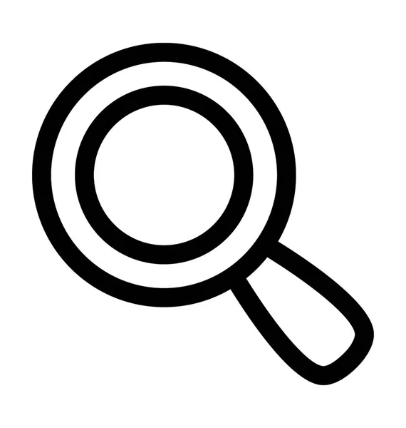 Magnifier Line Vector Icon — Stock Vector