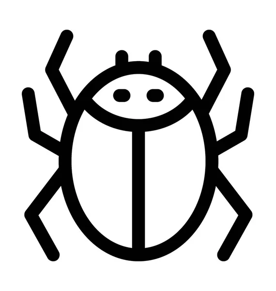 Bug line vektor ikon — Stock Vector