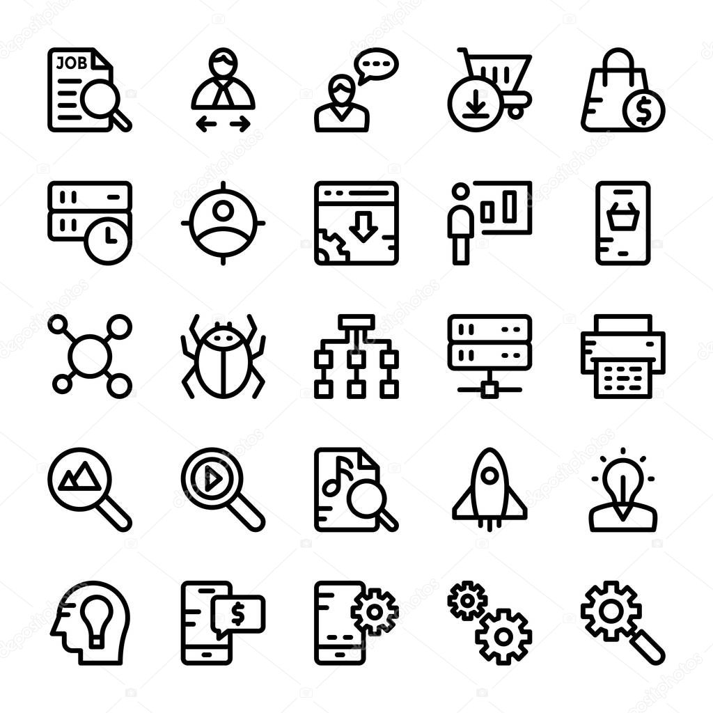 SEO and Marketing Vector Icons 3
