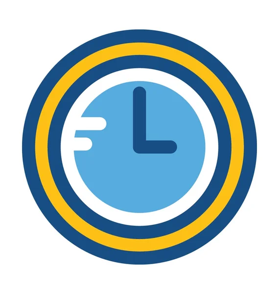 Reloj de color Vector icono — Archivo Imágenes Vectoriales