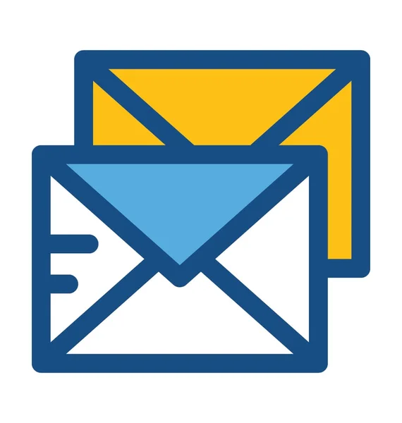 E-Mail farbiges Vektorsymbol — Stockvektor