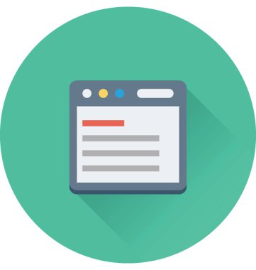 Online makale vektör simgesi 