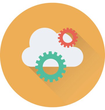 Bulut ayarı vektör simgesi