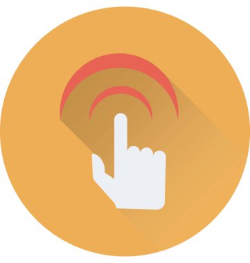 Düz vektör simgesini tıklatın 