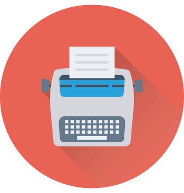 Türü yazar vektör simgesi