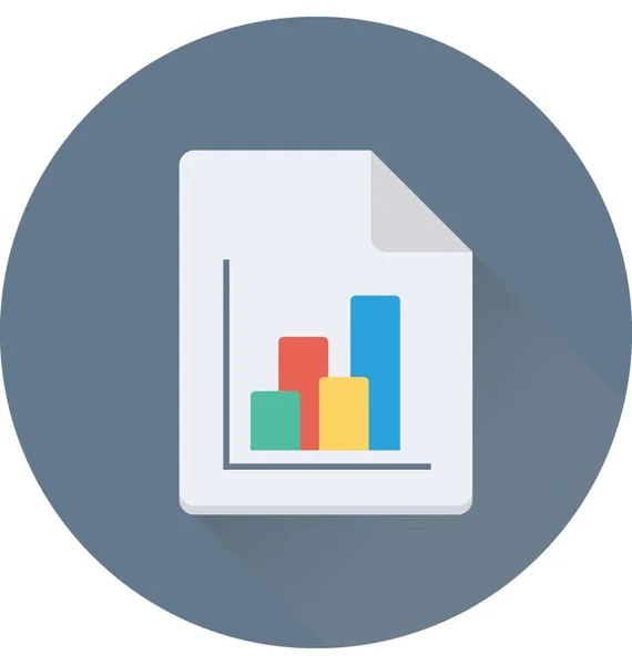 Gráfico Relatório Vector Ícone —  Vetores de Stock