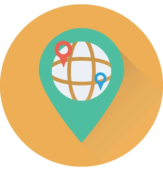 Map Pin Vector Icon — Stock Vector