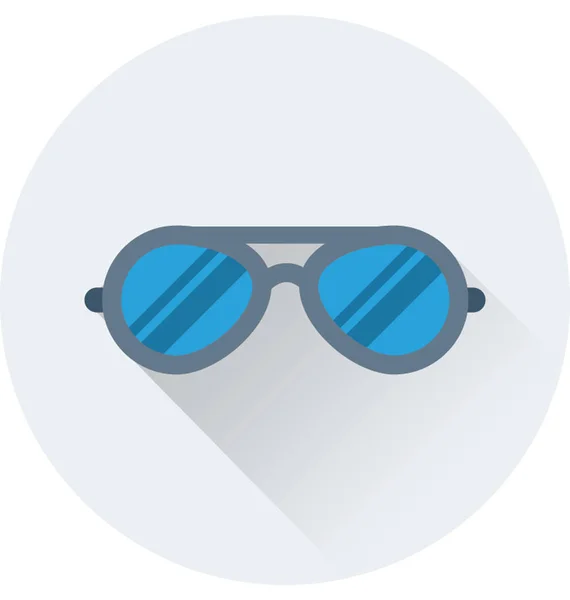 Occhiali Sole Flat Vector Icon — Vettoriale Stock
