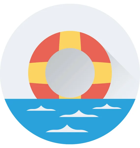 Life Ring Vector Icon — Stock Vector