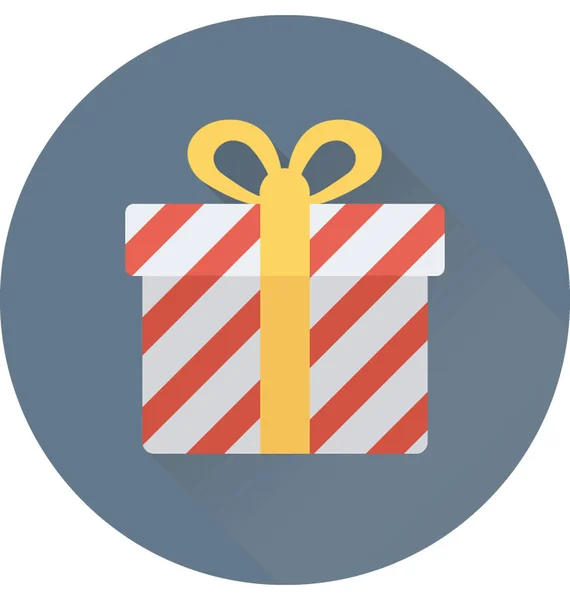 Gift Box Vector Icon — Stock Vector