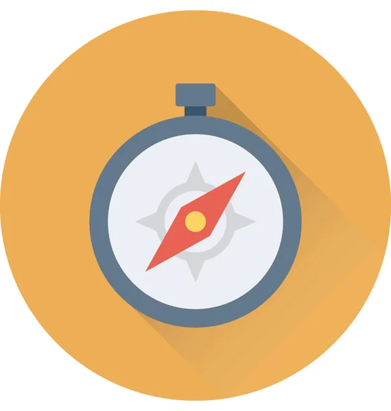 Compass Flat Vector Icon — Stock Vector