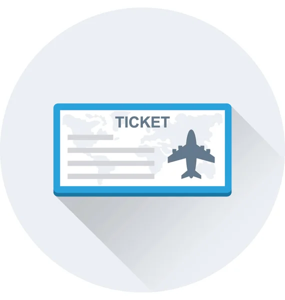 Flugticketsymbol — Stockvektor