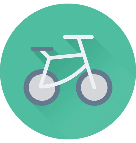 Bicicleta Ícone Vetor Plana —  Vetores de Stock
