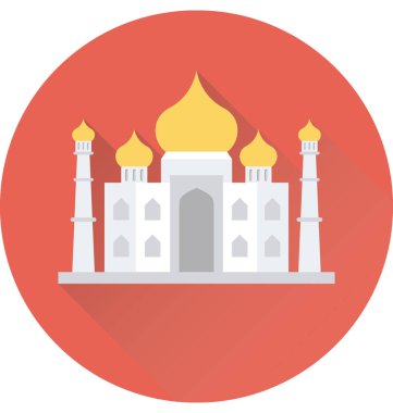 Cami düz vektör simgesi