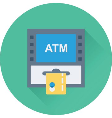 ATM Para Çekme vektör simgesi