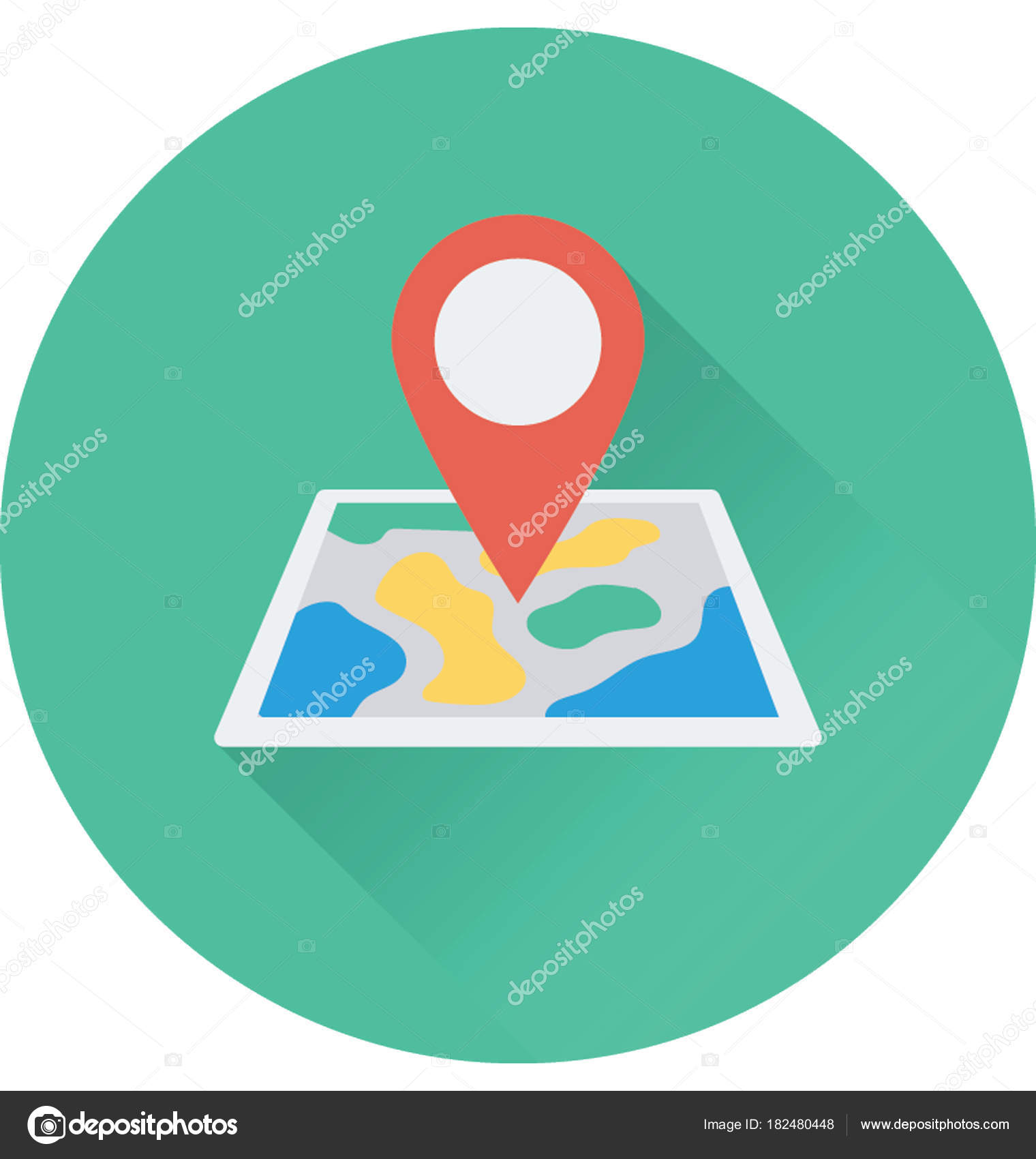 Map Locator Vector Icon Stock Vector by ©prosymbols 182480448