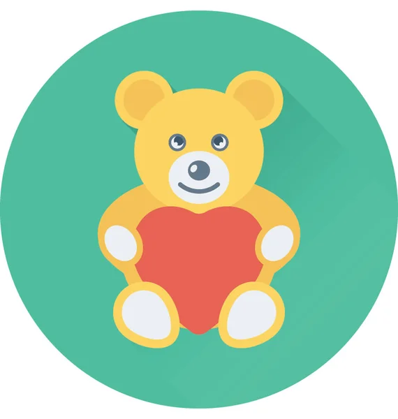Αρκουδάκι Εικονίδιο Του Φορέα — Διανυσματικό Αρχείο