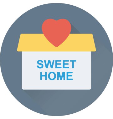 Sweet Home vektör simgesi
