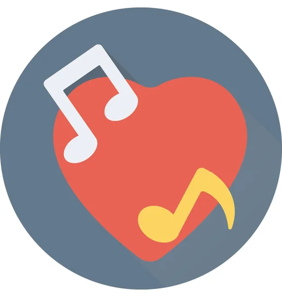 Ikone Der Romantischen Musik — Stockvektor