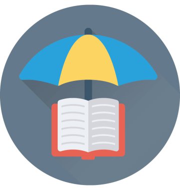 eğitim düz vektör simgesi 