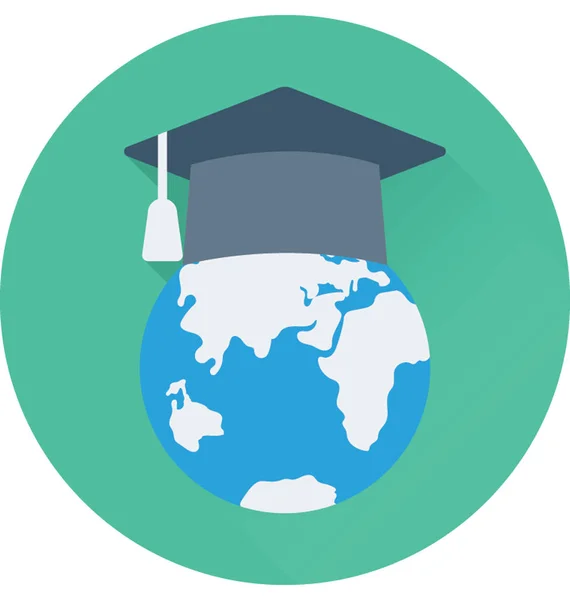 Global Education Vector Icon — Stockvector