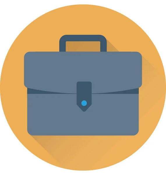 Briefcase Flat Vector Icon — Stock Vector