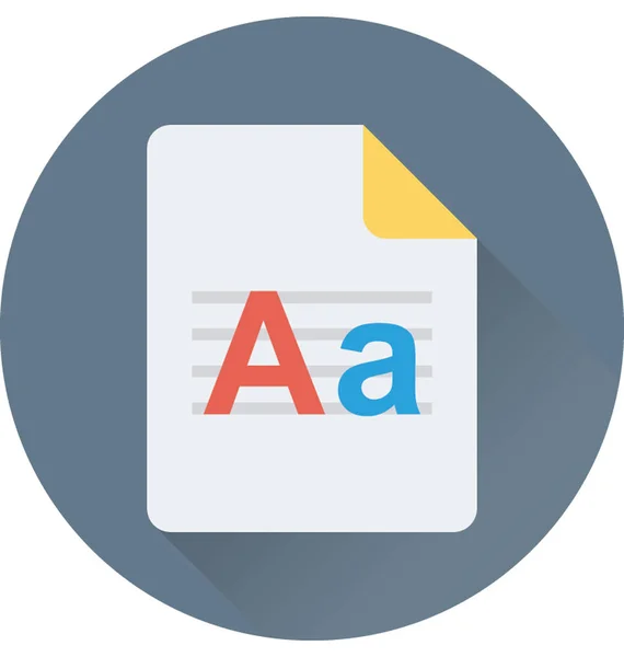 Arquivo Inglês Vector Icon — Vetor de Stock