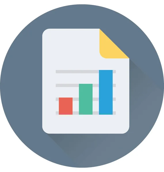 Gráfico Informe Vector Icono — Vector de stock