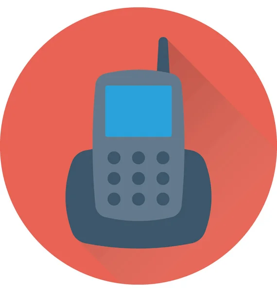 Schnurloses Telefon Vektorsymbol — Stockvektor