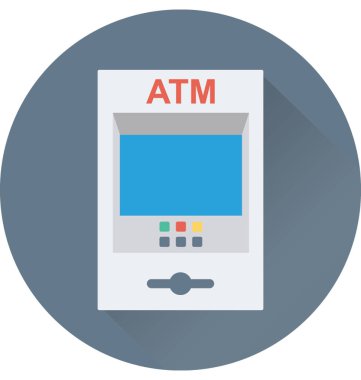 ATM makine vektör simgesi