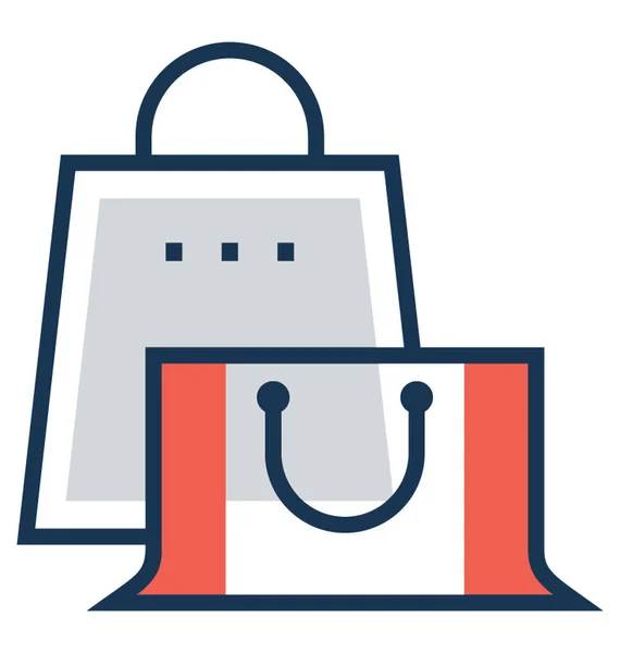 Tote Bag Vector Ícone — Vetor de Stock