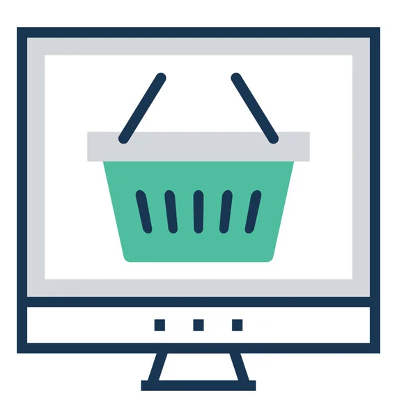 Çevrimiçi Alışveriş Vektörü Simgesi — Stok Vektör