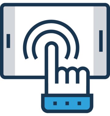 Düz vektör simgesini tıklatın 