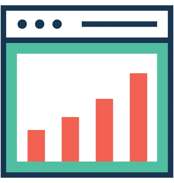 Rendimiento Plano Vector Icono — Archivo Imágenes Vectoriales