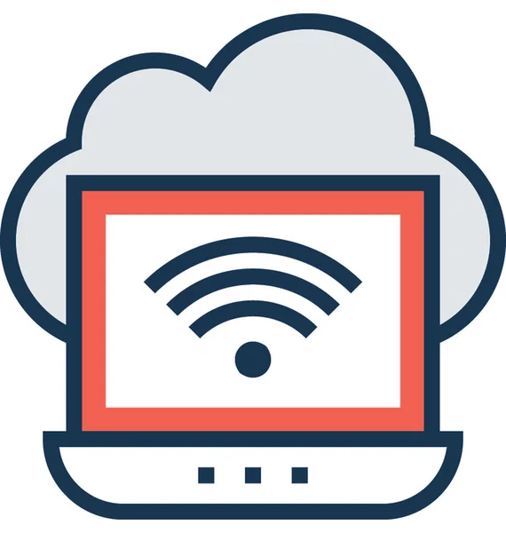 Cloud Computing Vector Icon — Stock Vector