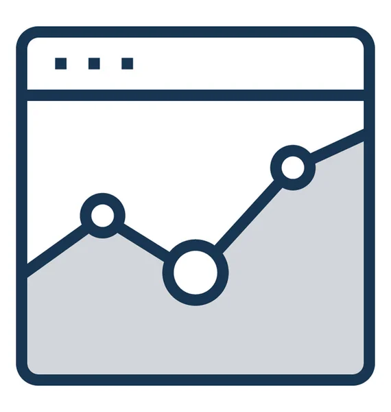 Analítica Icono Vector Plano — Archivo Imágenes Vectoriales