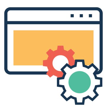 Sayfa Optimizasyonu vektör simgesi 