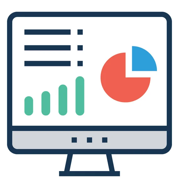 Gráfico Vector Plano Icono — Archivo Imágenes Vectoriales