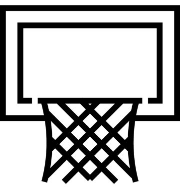 Sedyeyi düz çizgi vektör simgesi