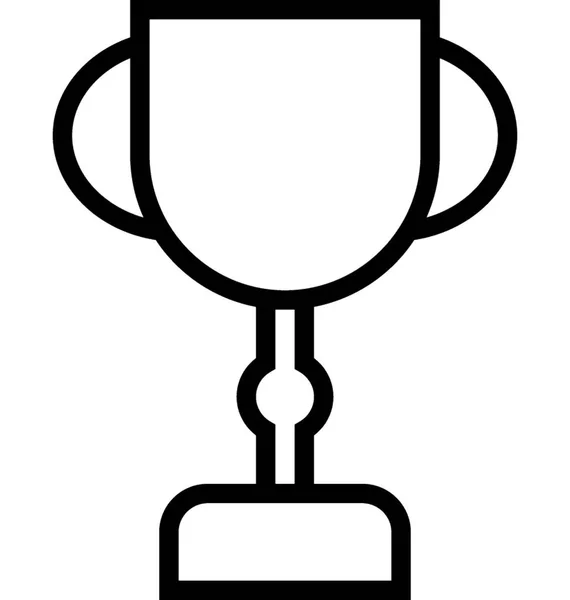 Trophée Icône Vectorielle Plat — Image vectorielle