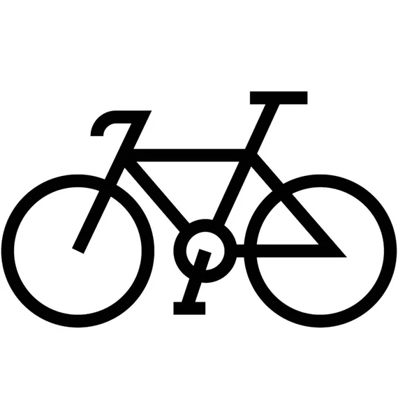 Cycle Flat Line Vector Icon — Stock Vector