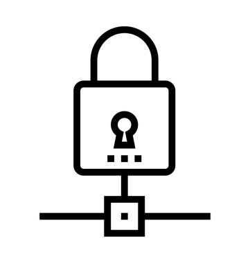  Ağ güvenlik vektör simgesi