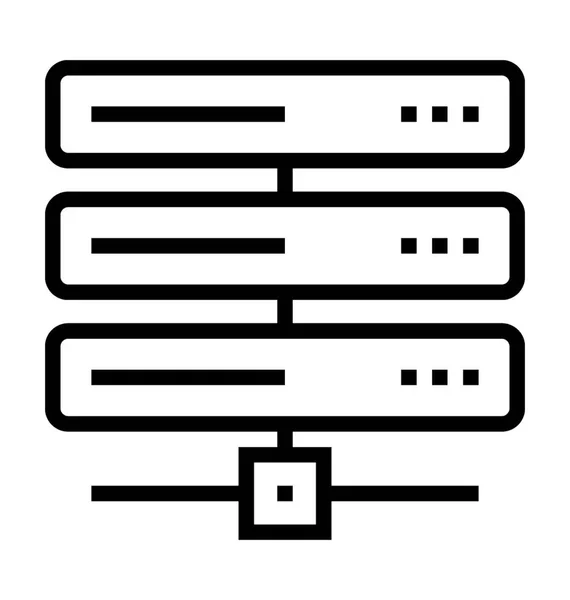 Servidor compartido Vector Icono — Archivo Imágenes Vectoriales