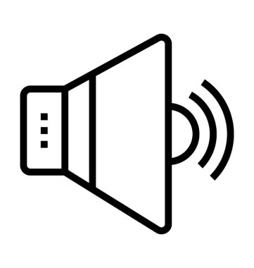  Megafon vektör simgesi