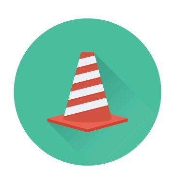 Trafik konisi vektör simgesi 