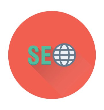 seo düz vektör simgesi