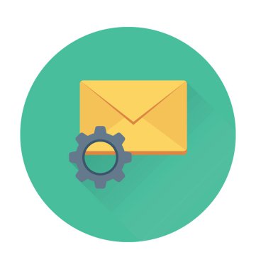 E- posta ayarları vektör simgesi